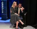 Imagini cu Mirabela Grădinaru și Ilinca Simion, din culisele dezbaterii dintre Nicușor Dan și George Simion
