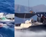 Momentul în care un român este arestat în Spania după ce a furat un iaht de peste un milion de euro. Urmărire ca-n filme pe mare și din elicopter I VIDEO
