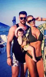 Bianca, Victor și Natalia-Sofia, fiica lor.