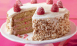 Tort de zmeură cu ciocolată albă