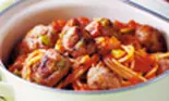 Spaghete picante si chiftelute