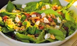 Salata cu branza, cartofi si verdeata