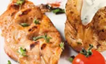Piept de pui marinat cu ceapa verde