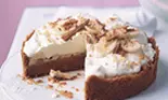 Tarta cu frisca si crema caramel