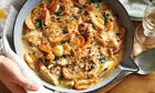 Gratin de pui cu smantana si spanac