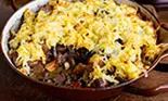 Caserola de ciuperci gratinate