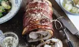 Fleică de porc umplută