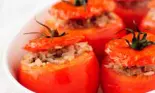 Roșii umplute cu carne tocată de curcan