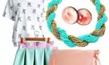 Bijuterii de designer în nuanţe de verde-mentă pastelat