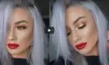 Fard de pleope cu glitter auriu și ruj roșu aprins! Este rețeta unui machiaj reușit pentru seara de Crăciun