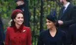 Cum au reușit Meghan Markle și Kate Middleton să ascundă relația tensionată pe care o au? Au părut cele mai bune prietene la slujba de Crăciun!