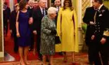 Ce ținute au purtat Primele Doamne la recepția oferită de Regina Elisabeta a II-a în onoarea șefilor de stat și de guvern care participă la Reuniunea NATO