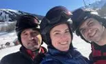 Lavinia Goste, aventură în timpul vacanței la ski în Alpi