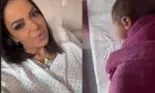 Andreea Antonescu, primele imagini cu cea de-a doua fetiță: „Mi-am pus frumos bebelina la geam'