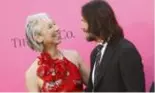 Keanu Reeves și Alexandra Grant, sărut pătimaș în fața fanilor numeroși