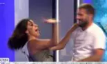 Natalia Mateuț l-a plesnit pe Cătălin Cazacu, după ce a sărutat-o în direct, la TV