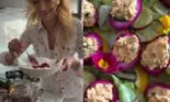 Cum face Elwira Petre ouă umplute pentru Paște. Ingredientul pe care îl folosește pentru a colora albușul