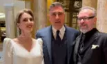 Mihai Albu și Elena Nechifor s-au căsătorit religios, iar petrecerea a avut loc într-un cadru de poveste. Romanița Iovan și Mihaela Borcea nu au lipsit