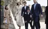 Cum au apărut Kate Middleton și Prințul William la slujba de Paște. Cei trei copii i-au însoțit