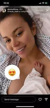 Denisa Filcea dupa nastere