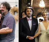 VIDEO Dana Rogoz și Radu Dragomir, 10 ani de  căsătorie și 18 de relație. Sărut pasional, tort pe platourile de filmare și o surpriză adorabilă de la fiica cea mică