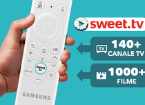 SWEET.TV pe telecomanda Samsung – Acces instant la cele mai bune canale!