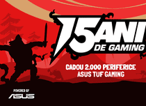 (P) PC Garage aniversează 15 ani de activitate  2.000 de periferice ASUS cadou și multiple reduceri de prețuri