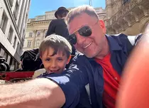 Fiul lui Christian Sabbagh a fost operat într-o clinică din Viena. Imagini emoționante cu Geo: „Este total schimbat”