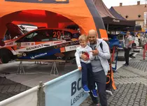 Cosmin Seleși și fiul său, Tudor, au fost la Sibiu Rally Challenge