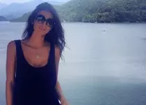 Geanina Ilieş a fugit de caniculă pe Transfăgărăşan