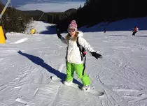 Bianca Ioniţă s-a îndrăgostit de pârtiile de schi din Bulgaria