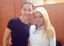 Cristina Dochianu a luat lecţii de scrimă de la Ana Maria Brânză