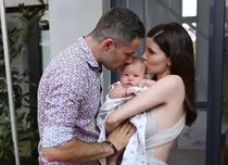 Anca Lungu şi-a creştinat fetiţa