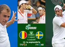 Cupa Davis: Meciurile România-Suedia se văd în direct la TVR 2 şi TVR HD