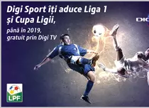 Liga 1 și Cupa Ligii se văd gratuit în rețeaua RCS & RDS, la Digi Sport