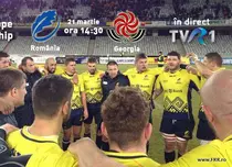 Mâine, TVR 1 transmite în exclusivitate derby-ul România - Georgia la rugby