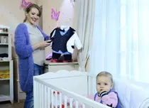 La opt luni, fiica Mirelei Boureanu Vaida a filmat alături de mama sa