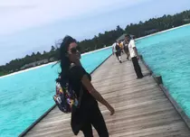 Adelina Pestriţu petrece o vacanţă de vis în Maldive