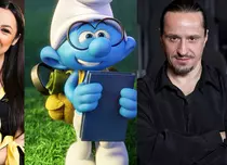 Andra este Strumpfița, iar Claudiu Bleonț este Gargamel în animația „Ștrumpfii: Satul pierdut”