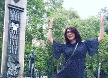 FOTO. Deşi este bolnavă, actriţa Edith Gonzalez se întoarce la muncă