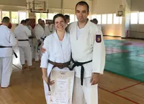 Ada Roseti predă arte marțiale. E profesoară de Krav Maga