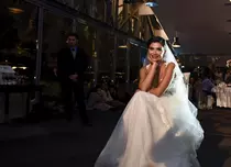 FOTO. Alina Pușcaș, din nou în rochie de mireasă