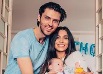 Lili Sandu și Silviu Țolu și-au botezat băiețelul. Primele imagini de la eveniment