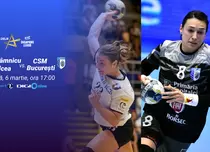 Duel românesc de handbal, în optimile EHF Champions League, în direct, la Digi Sport