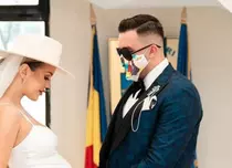 Emily Burghelea s-a căsătorit. Prima imagine cu ea graviduță, în rochie de mireasă