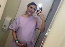 A născut Emily Burghelea. Primele imagini cu fetița ei. „24 de ore a durat travaliul”