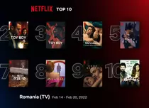Top 10 filme și seriale Netflix în România, săptămâna 14-20 februarie