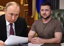 „Palma pe care toată lumea ar fi vrut să o vadă”. Imaginea cu Putin și Zelenski devenită virală