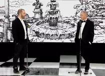 Horaţiu Mălăele şi fiul său, Bogdan, la „Gala Umorului” (TVR 2)