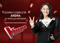 Andra este al patrulea jurat de la "Vocea României"